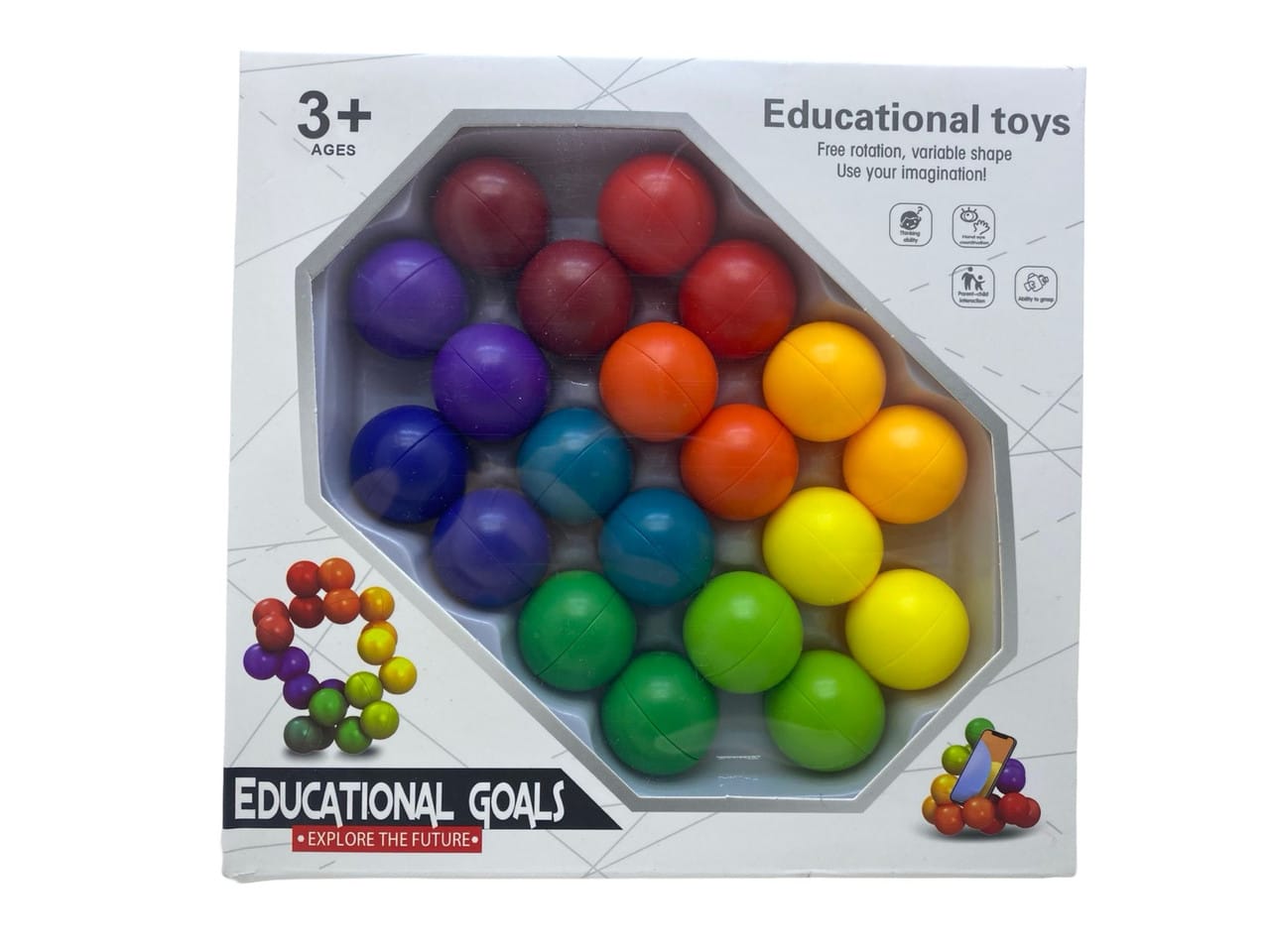 Jucărie Educațională cu Bile Colorate