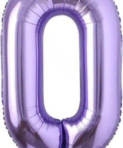 Balon folie cifră 0 – Mov, 100 cm