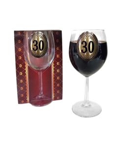Pahar vin personalizat "30"