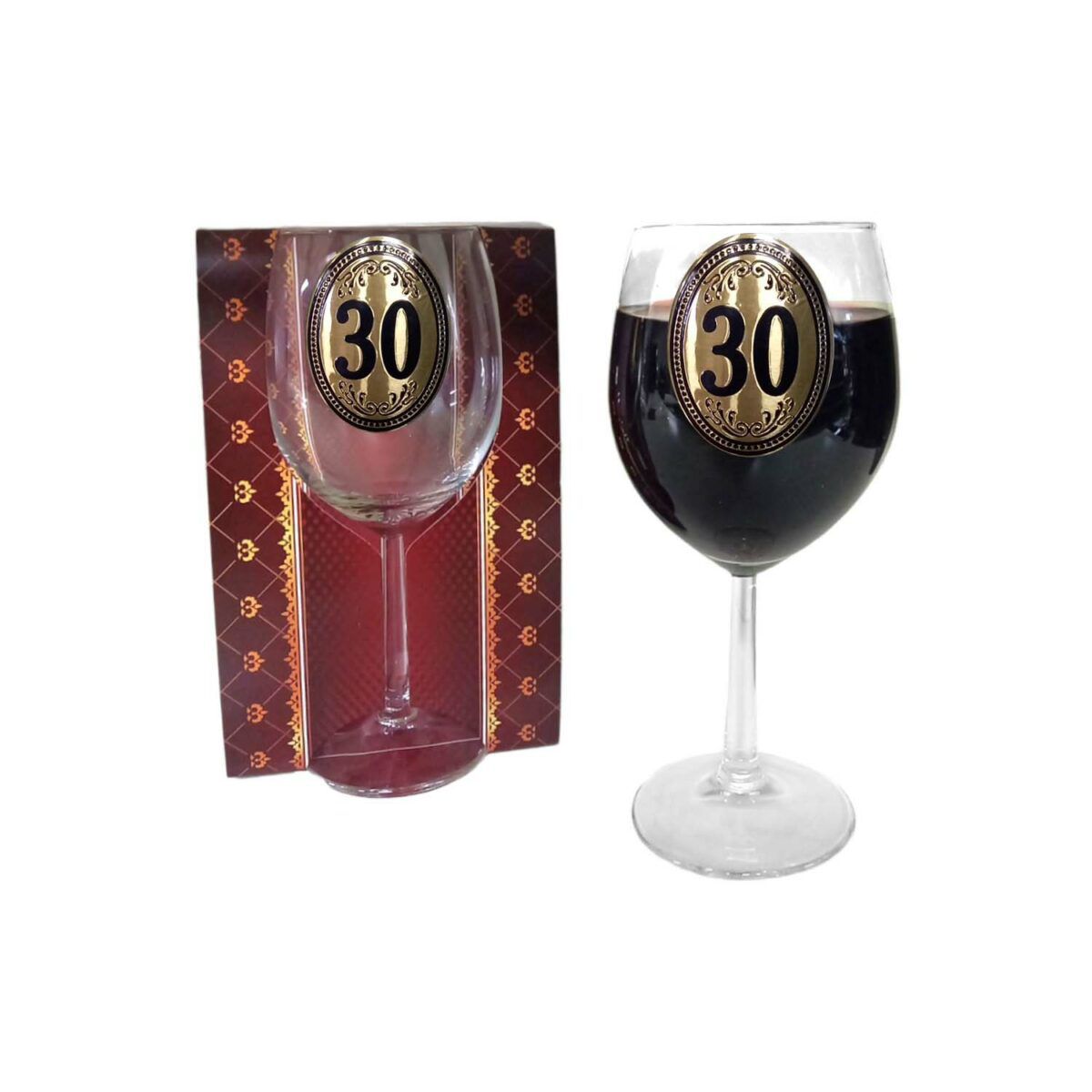 Pahar vin personalizat "30"