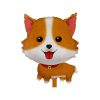 Balon Folie Cățel Corgi Zâmbitor- Decorațiunea Perfectă pentru Iubitorii de Animale!