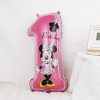 Balon Folie Cifră 1 cu Minnie Mouse – 70x35 cm