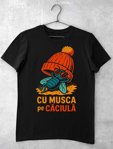 Tricou Personalizat Negru – Unisex – 100% Bumbac - imagine 2