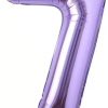 🎈 Balon folie cifră 7 – Mov, 100 cm