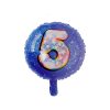 Balon Folie Rotund - Cifra 5 - Model Colorat cu Stele 🎉
