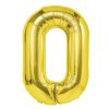 Balon folie cifra 0 auriu