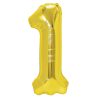 Balon folie cifra 1 -auriu