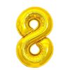 Balon folie cifra 8- auriu