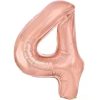 Balon folie cifra 4 -Rose