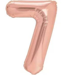 Balon folie cifra 7 -Rose