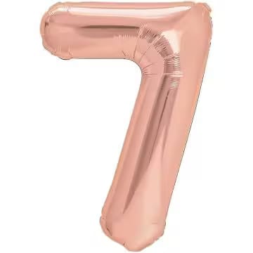 Balon folie cifra 7 -Rose