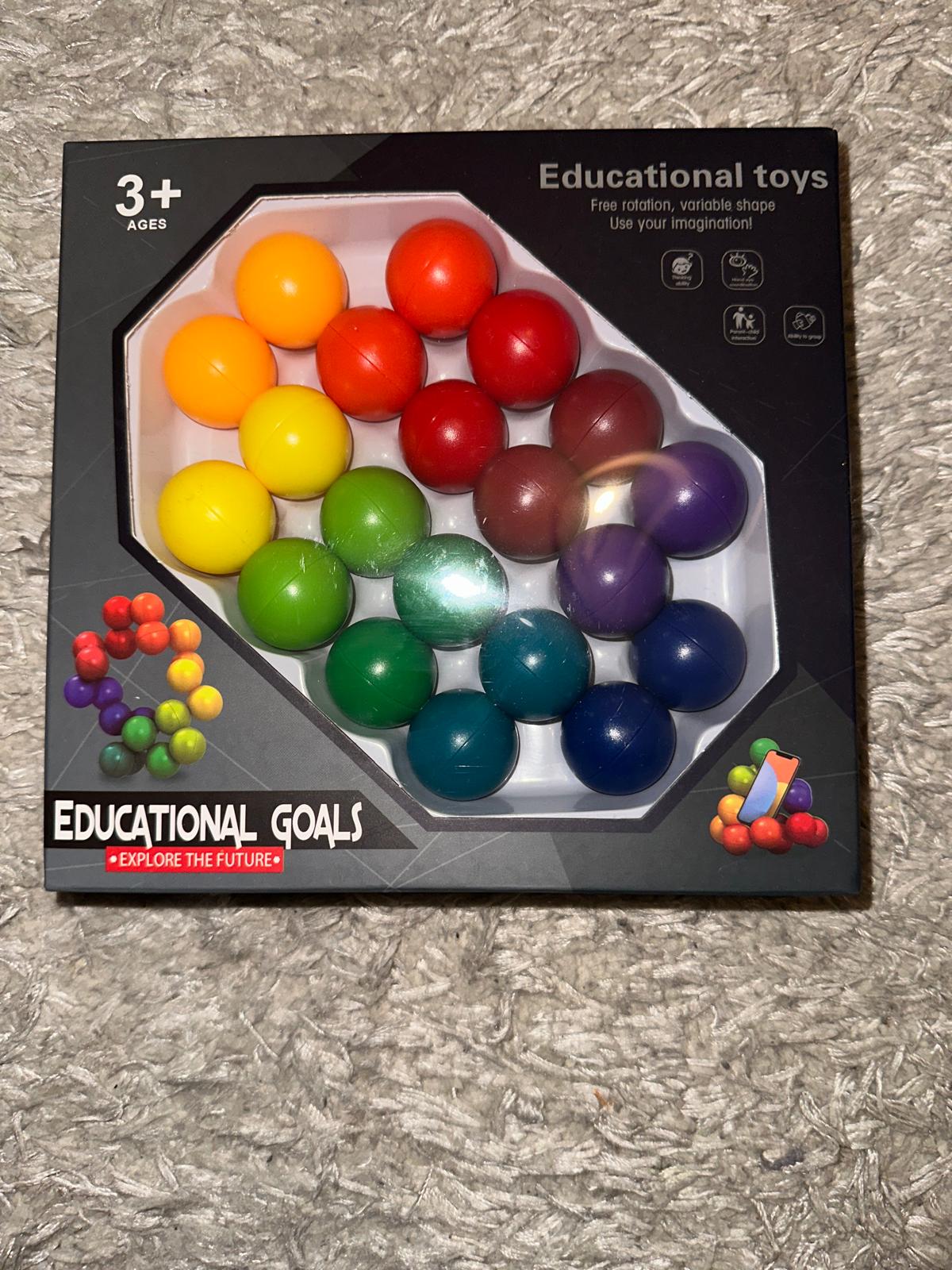 Jucărie Educațională cu Bile Colorate - imagine 2