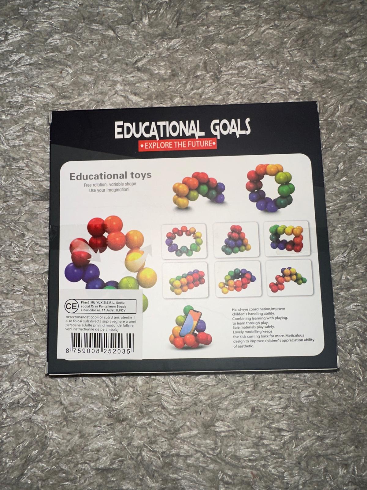 Jucărie Educațională cu Bile Colorate - imagine 3