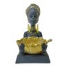 Statuetă Decorativă Negresă cu Cercei – Suport pentru Bomboane