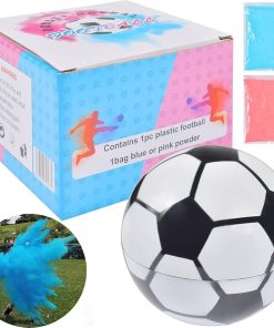 Minge de Fotbal Gender Reveal – Pudră Roz sau Albastră (Ø 12 cm)