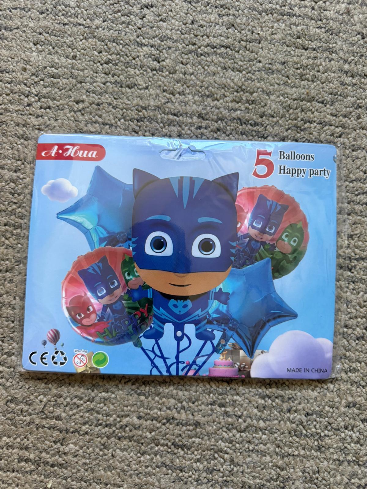 ✨ SET Baloane folie Eroi în pijama – 5 bucăți 🎈 - imagine 2