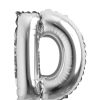 Balon folie litera D – Argintiu (35–40 cm)