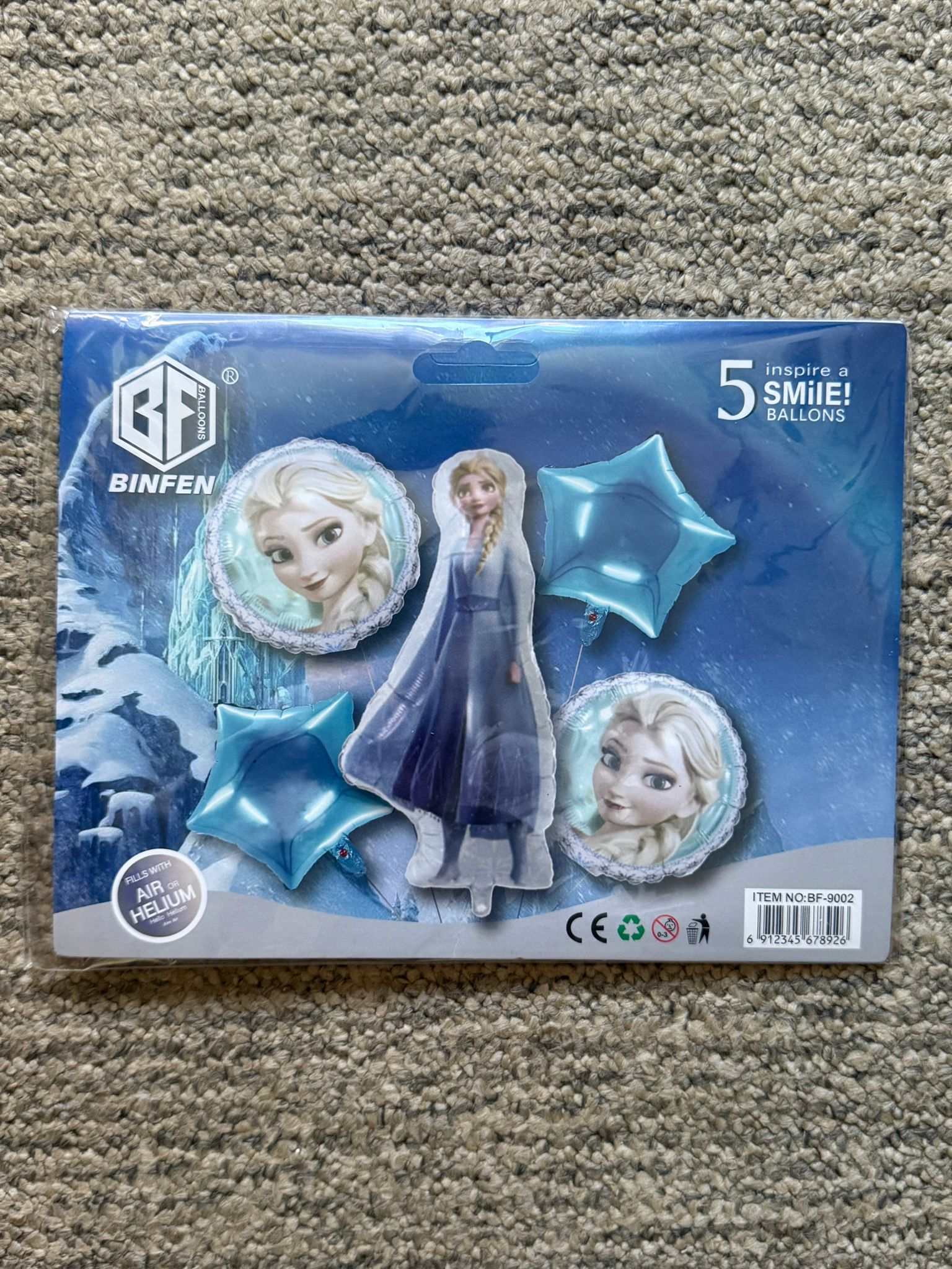 SET Baloane folie Elsa – 5 bucăți - imagine 2