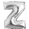 Balon folie litera Z – Argintiu (35–40 cm)