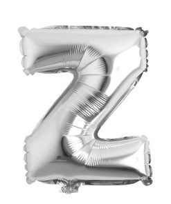 Balon folie litera Z – Argintiu (35–40 cm)
