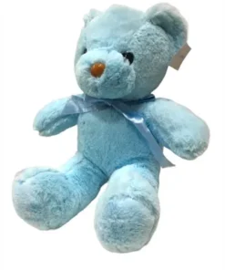 Ursuleț de pluș Albastru cu fundiță