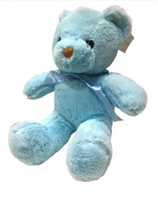 Ursuleț de pluș Albastru cu fundiță