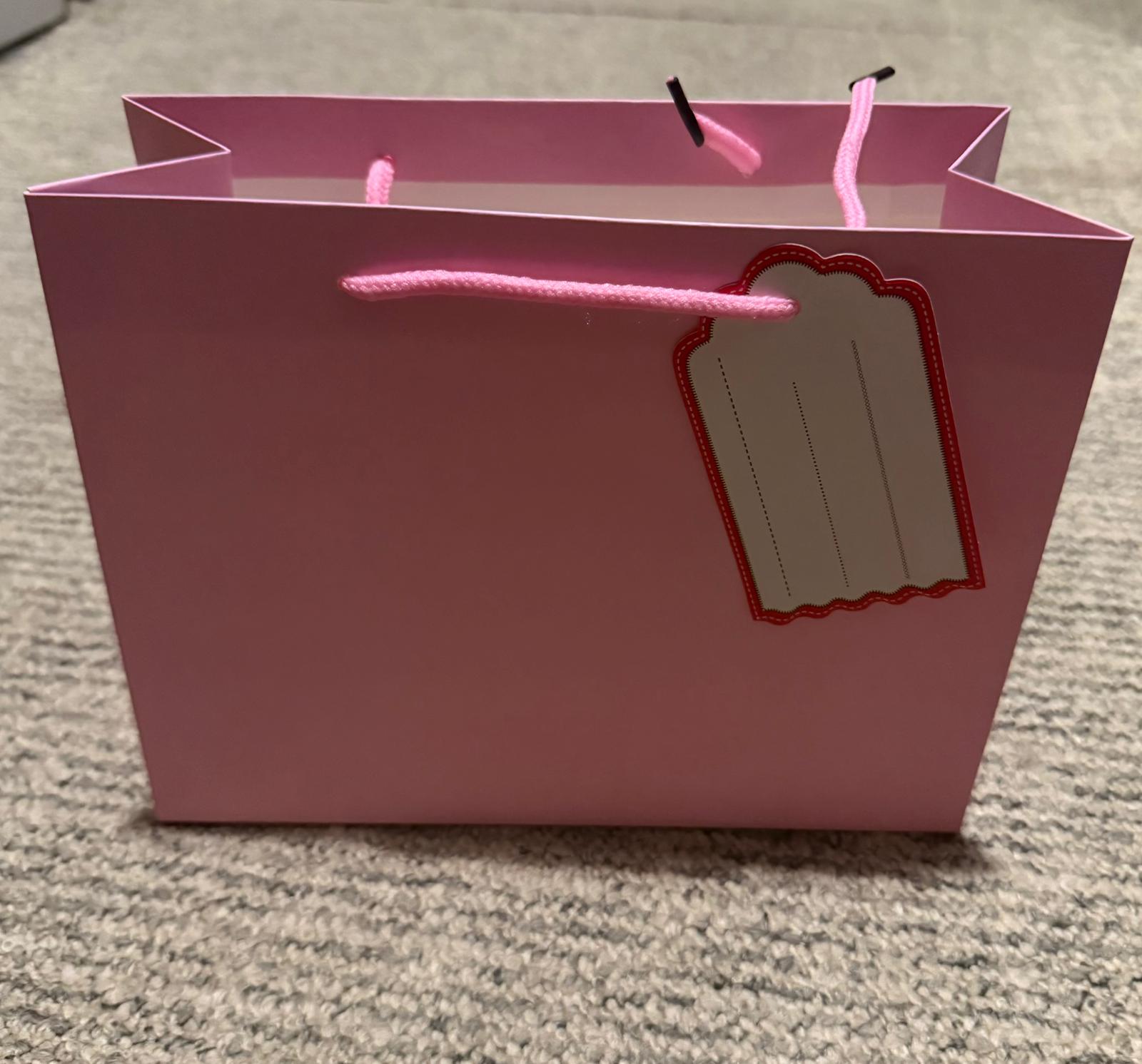 🎁 Pungă cadou – Roz 🎁 - imagine 2