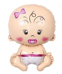 🎀 Balon folie Bebeluș – Fetița 🎀