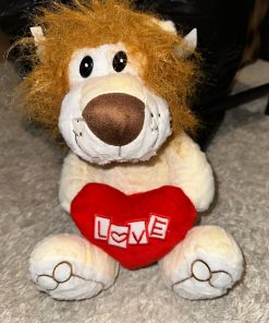 Jucărie de pluș Leu cu inimă "LOVE"