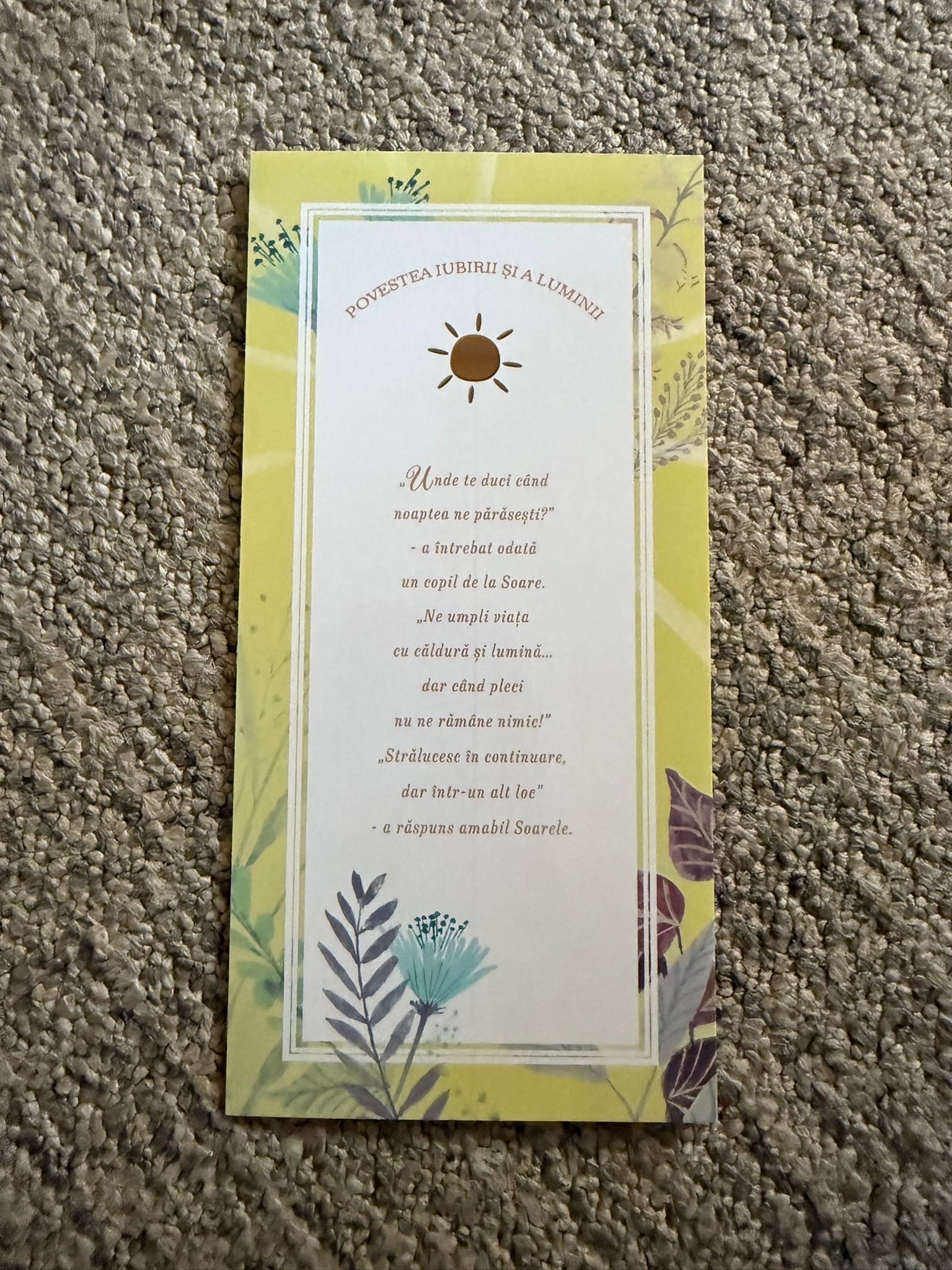 Felicitare elegantă pentru orice ocazie