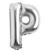 Balon folie litera P – Argintiu (35–40 cm)