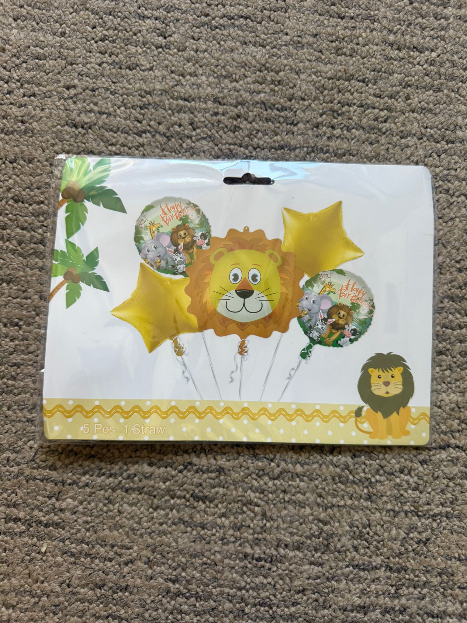 SET Baloane Folie Leu – 5 bucăți - imagine 2