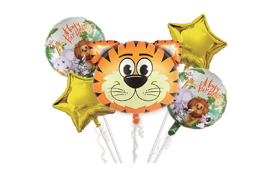 SET Baloane Folie Tigru – 5 bucăți
