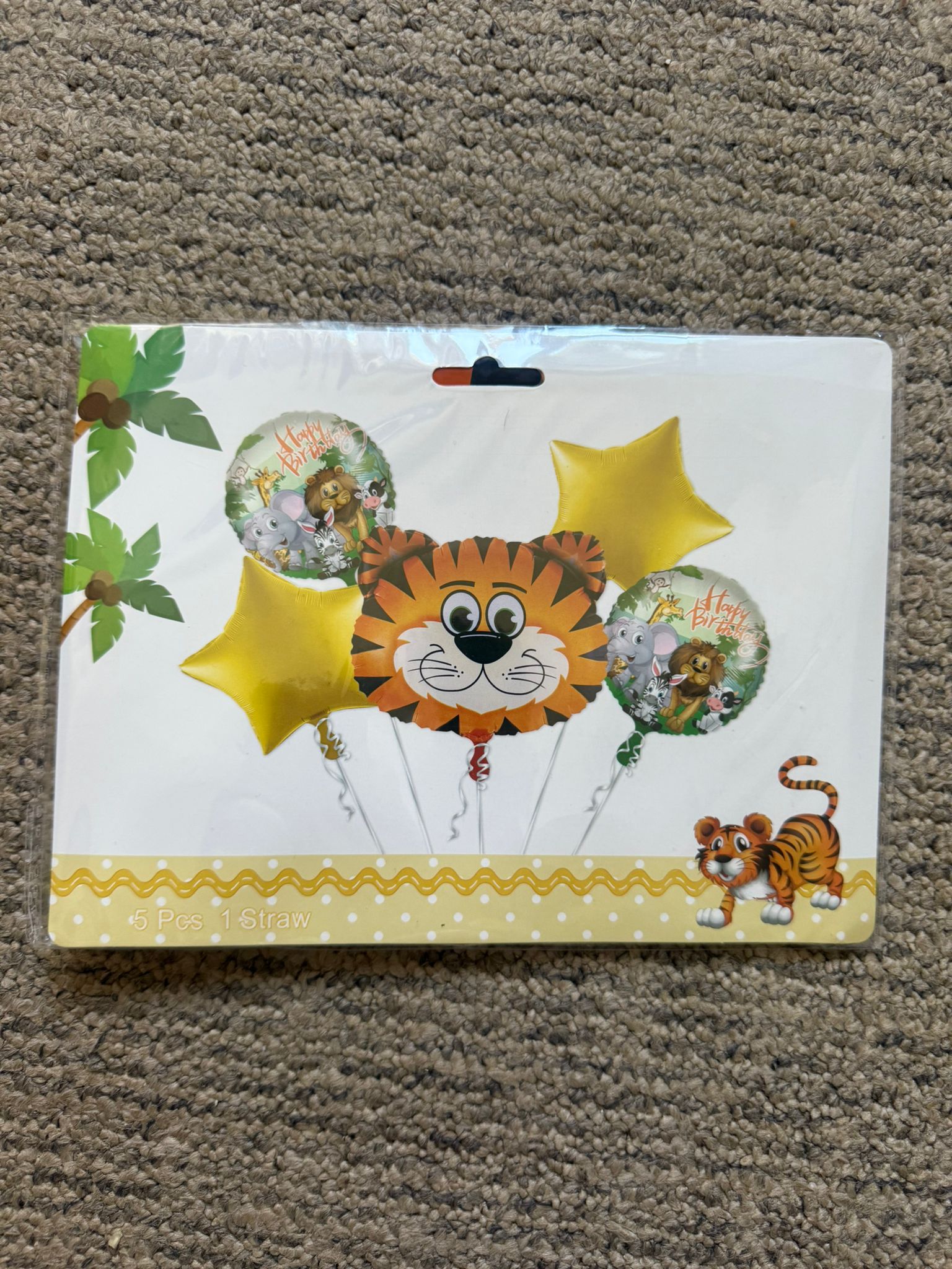 SET Baloane Folie Tigru – 5 bucăți - imagine 2