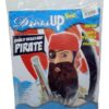 Set Deghizare Pirat Barbă Neagră (3 Piese: Bandană, Barbă, Plasture Ochi)