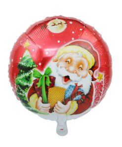 Balon Folie Rotund – Moș Crăciun Vesel (45 cm)