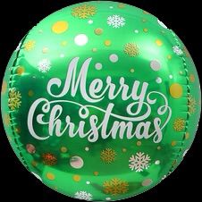 Balon Rotund Folie 3D “Merry Christmas” - imagine 3