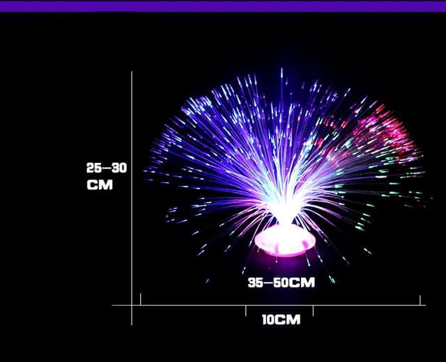 Veioză LED cu Fibre Optice – Spectacol de Culoare - imagine 4