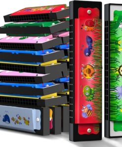 Muzicuță colorată cu 2 rânduri și 16 găuri