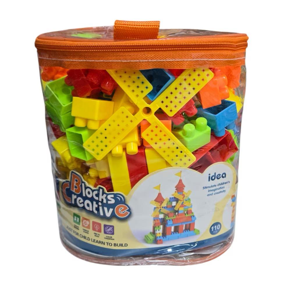 Set cuburi colorate 110 piese - imagine 2