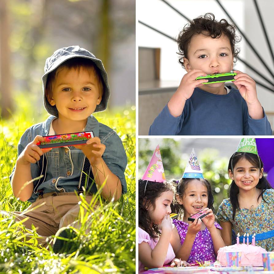 Muzicuță colorată cu 2 rânduri și 16 găuri - imagine 2