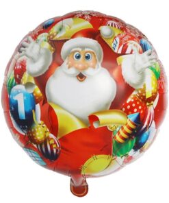 Balon Folie Rotund – Moș Crăciun (45 cm)