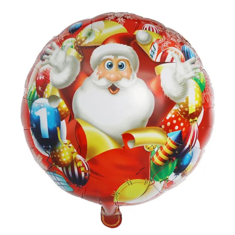 Balon Folie Rotund – Moș Crăciun (45 cm)