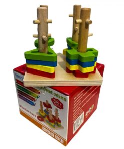 Joc de sortare și potrivire pe forme și culori (pe coloane).