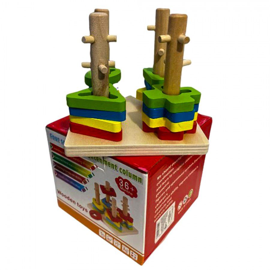 Joc de sortare și potrivire pe forme și culori (pe coloane).